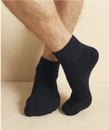 Ankle Socks GP731 Gildan Adult Platinum - 6 Packs Black